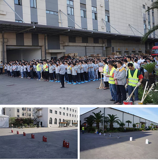 上海游戏老虎机成功举行2019年上半年消防演习 上海游戏老虎机成功举行2019年上半年消防演习