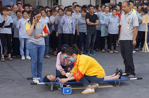 上海游戏老虎机2019年上半年消防演习现场 上海游戏老虎机2019年上半年消防演习现场